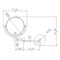 Alfi Brand ALFI brand ABM8WR-PC 8" Round Wall Mount 5x Magnify Cosmetic Mirror ABM8WR-PC - alternate 9